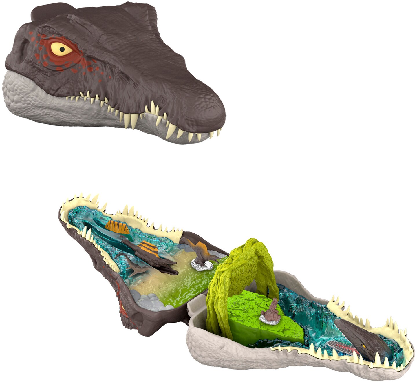 Mattel Jurassic World Rebirth Micro Adventures Spinosaurus Playset