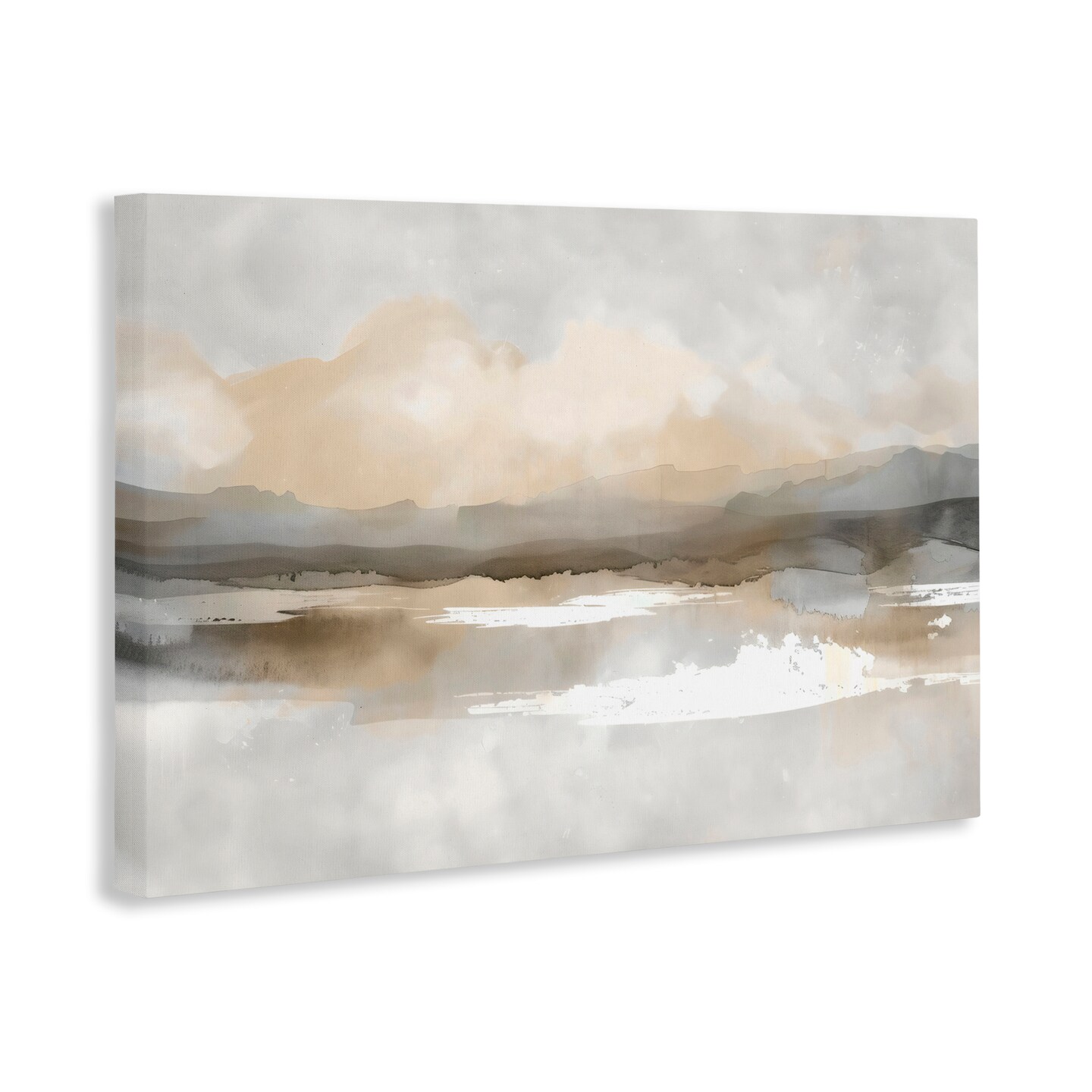 Stupell Industries Subtle Watercolor Mountains Canvas Wall Art, design by Creative Studio