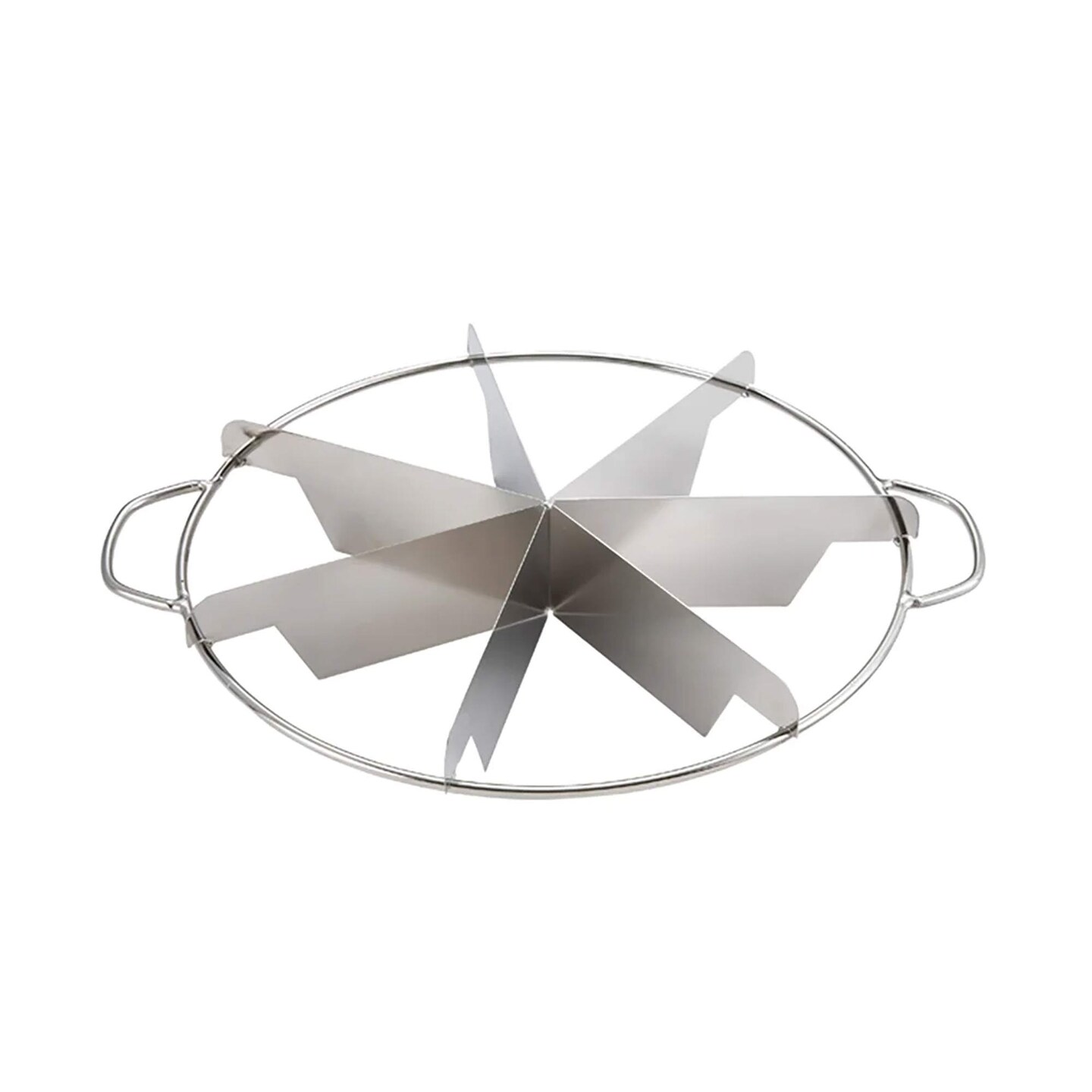 6 Cut Pie Cutter Round Stainless Steel Portion Divider