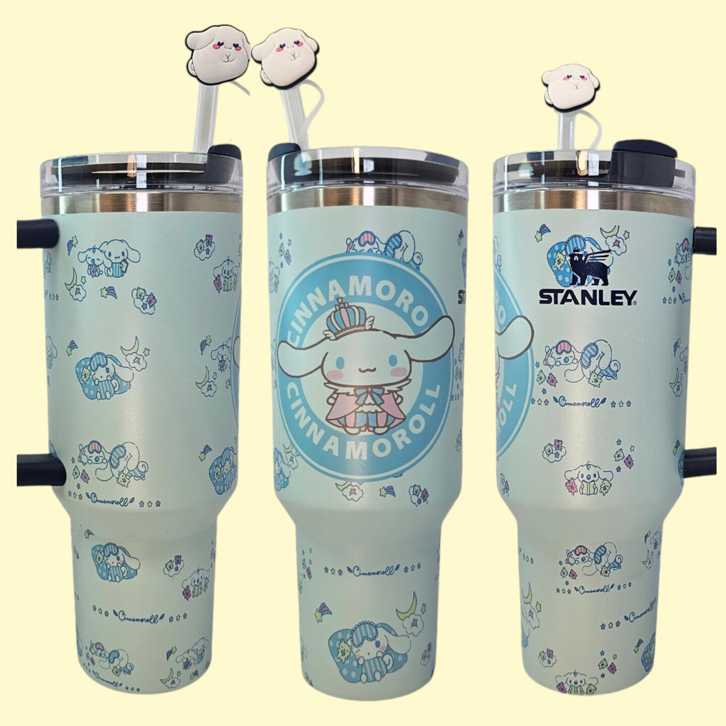 AUTHENTIC 40oz Original Stanley Watercolor Blue Tumbler Custom-printed Blue  Cinnamoroll | MakerPlace by Michaels