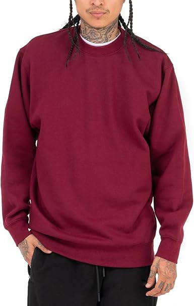 Men&#x27;s Crew Neck Fleece Pullover Sweater| RADYAN&#xAE;