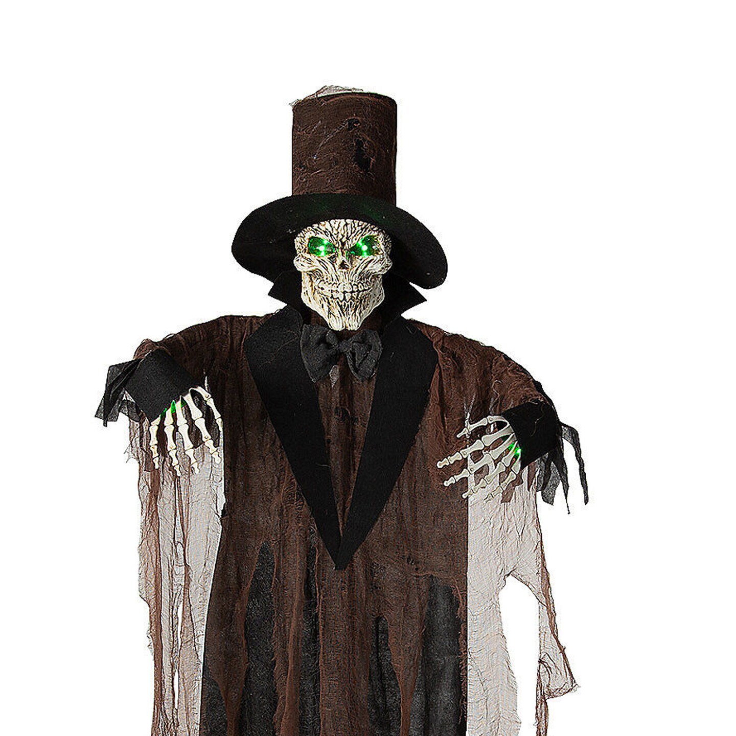 Light Up Standing Black Skeleton Halloween Decoration 66"