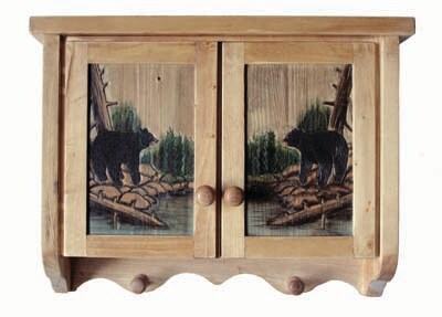 Walking Bear Wall Cabinet &#x2013; 24&#x22; x 18&#x22; x 5&#x22;