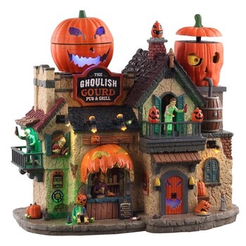 The Ghoulish Gourd Pub &#x26; Grill - Lemax Spooky Town