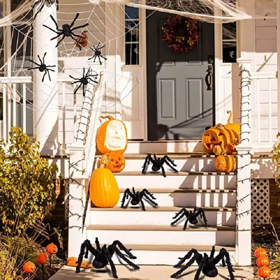 30CM Halloween Spider Haunted House Prop Indoor Outdoor Mini Scary Party Decor