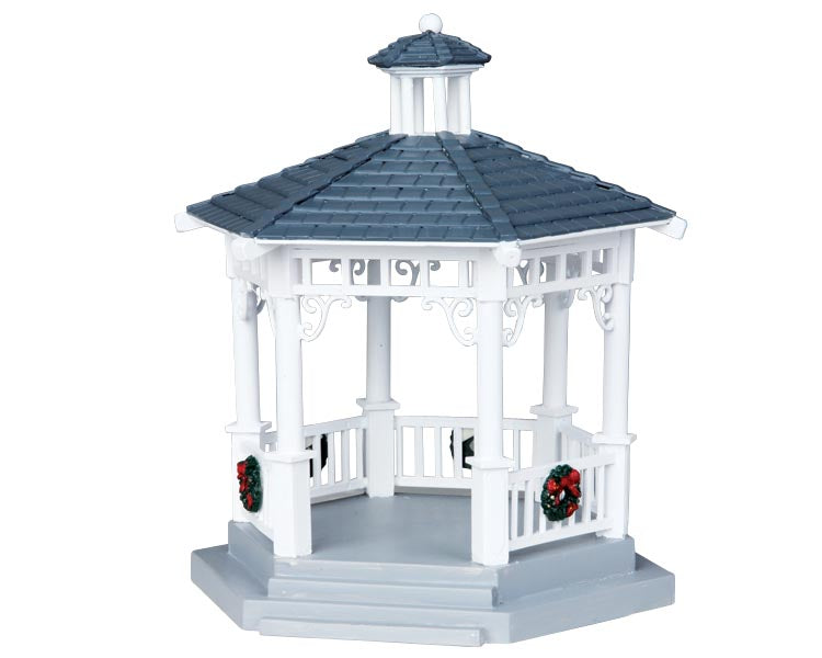 LEMAX Plastic Gazebo with Decorations #04160