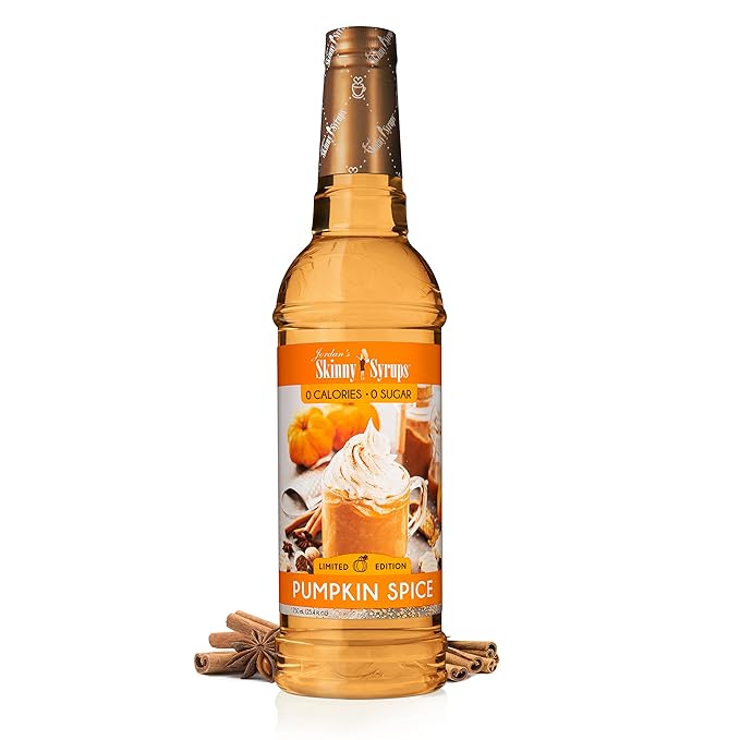 Sugar-Free Coffee Syrup, Pumpkin Spice Flavor Drink Mix, Zero Calorie Flavoring for Chai Latte, Protein Shake, Food, and More, Gluten-Free, Keto-Friendly, 25.4 Fl Oz, 1 Pack