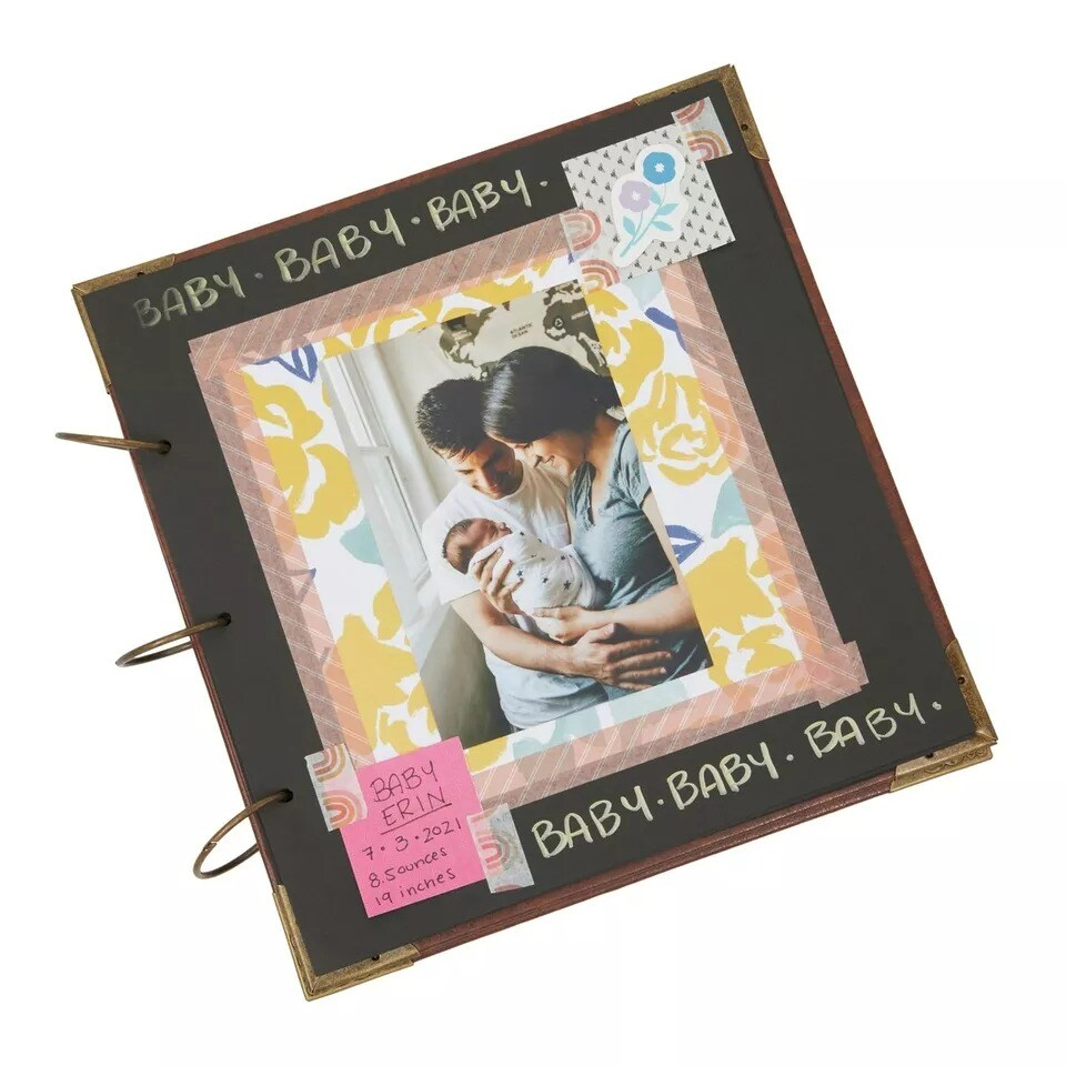 10x10 Scrapbook Paper for Halloween, Kraft Photo Album Refill Pages (20 Sheets)