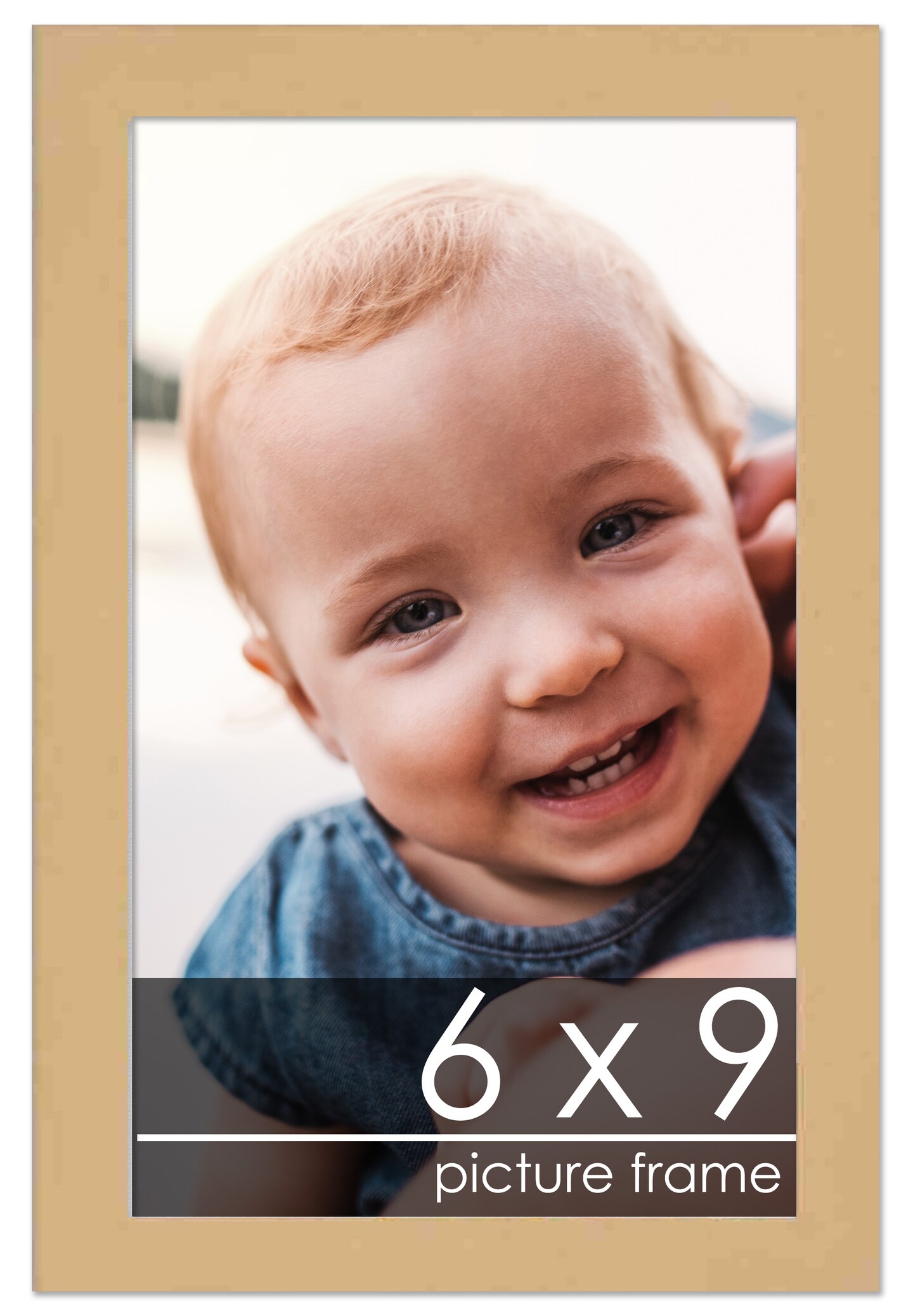 6x9 Solid Wood Picture Frame with UV-Resistant Acrylic & Acid-Free Backing, Available in 6 Finishes: Matte Black, Matte White, Metallic Bronze, Silver, Natural Wood Grain & Mahogany