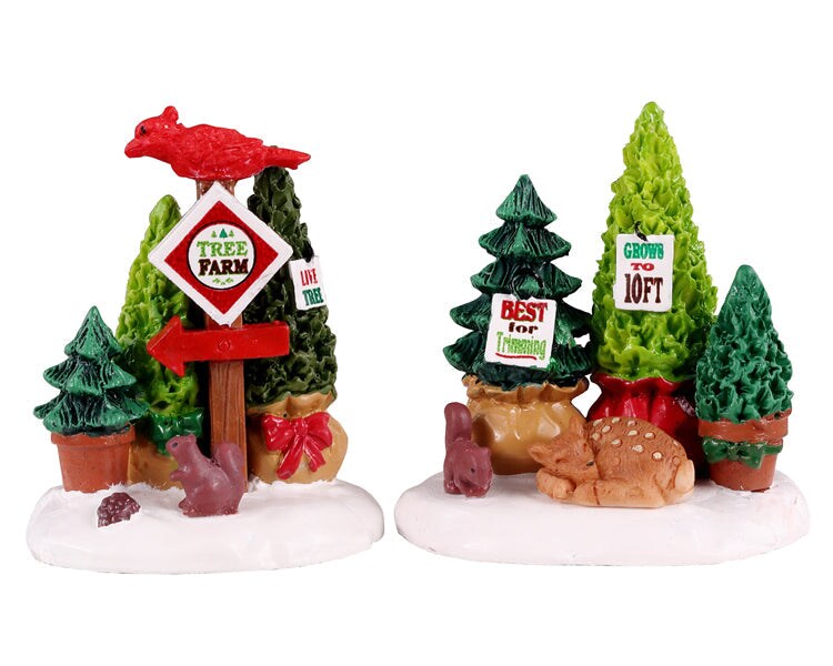 LEMAX Tree Farm Display, Set of 2 #14844