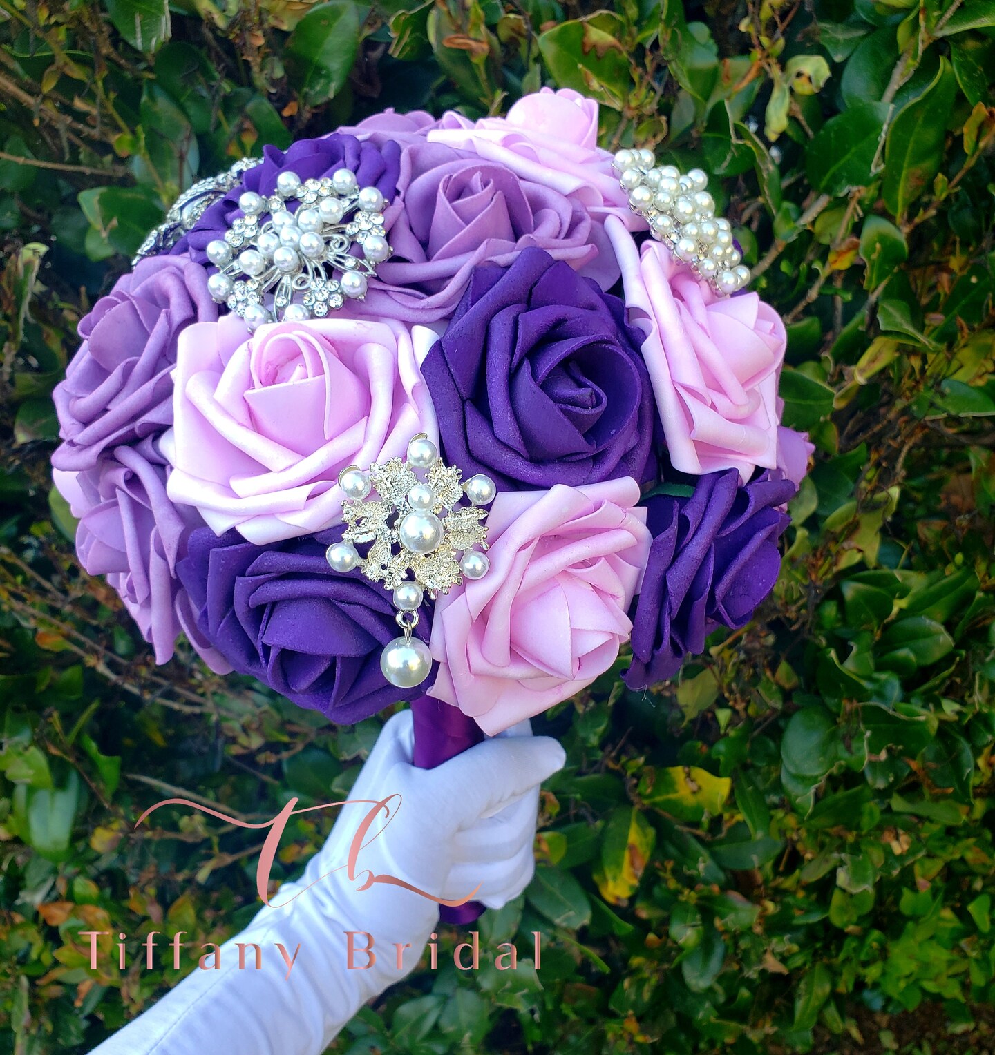 Purple Lilac Violet Rose Wedding Bouquet-Brooch Bouquet-Bridal Bouquet-Keepsake  Bouquet-Toss Bouquet-Wedding Flowers-Bridesmaid Bouquet | MakerPlace by  Michaels, image size:1018x1080