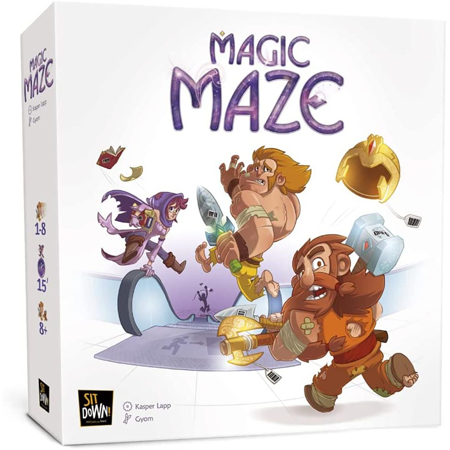 Sit Down!: Magic Maze Real-Time Gameplay Heist Board Game, Ages 8+