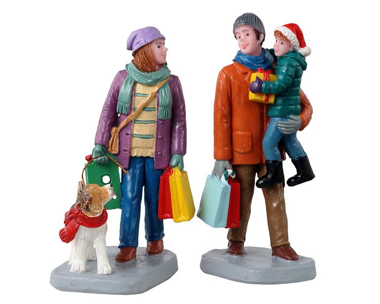 LEMAX Holiday Shoppers, set of 2 #12016