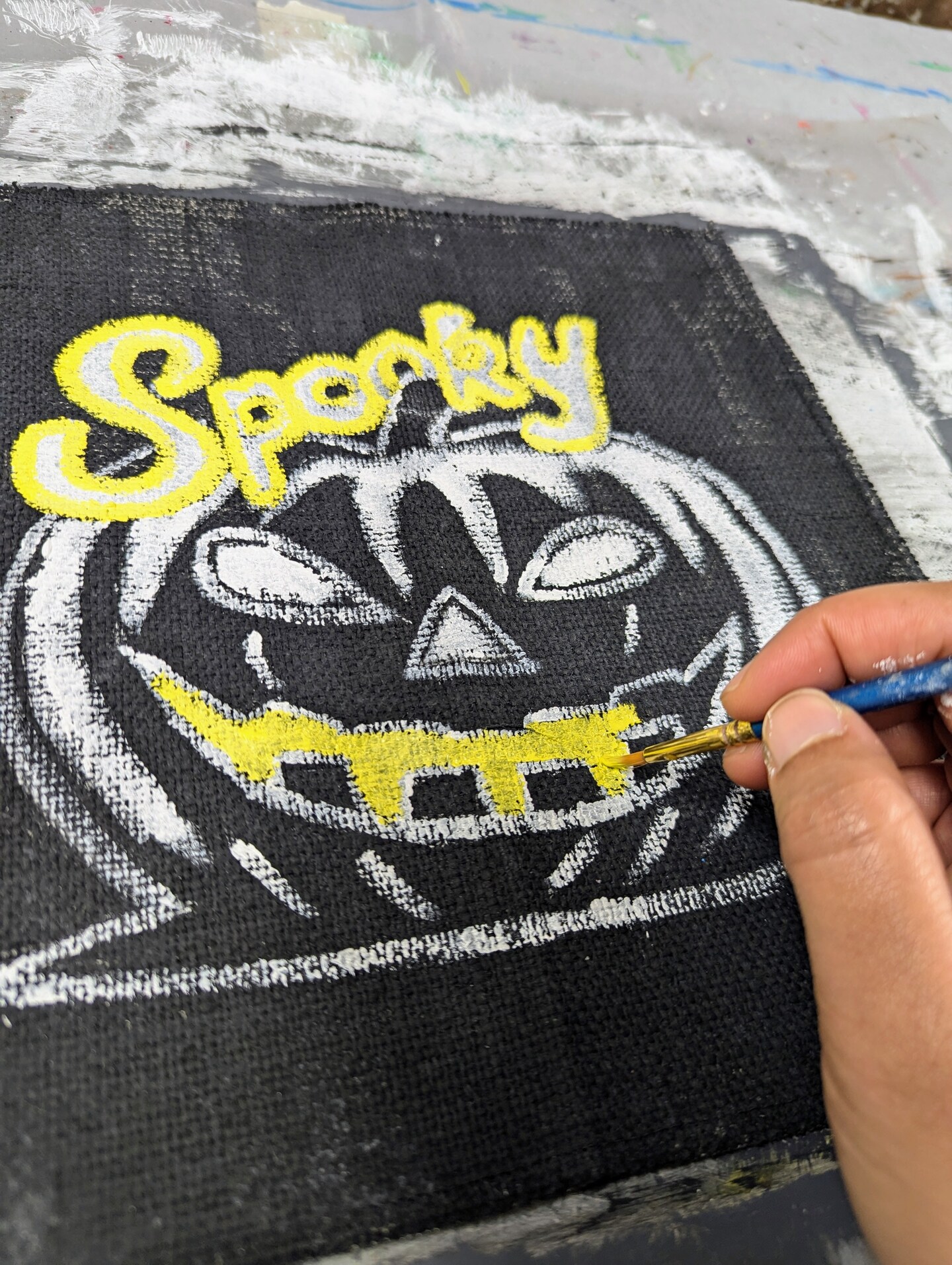 Spooky Jack-O'-Lantern Painting image 5