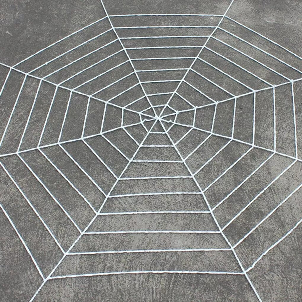 Large Halloween Spider Web Decoration 12FT Cobwebs Spooky Haunted House Outdoor