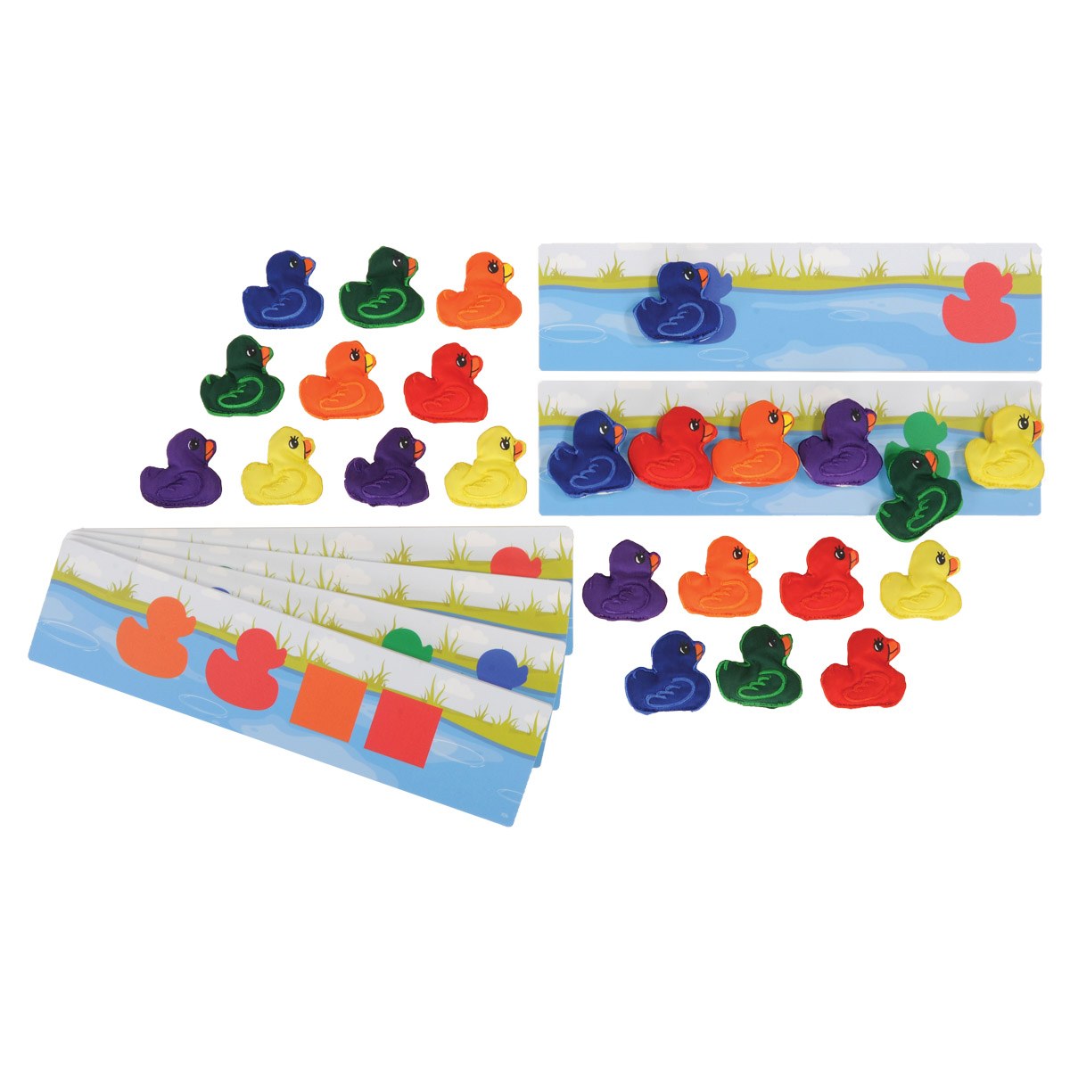 Kaplan Early Learning Company Color Sorting and Matching Ducks