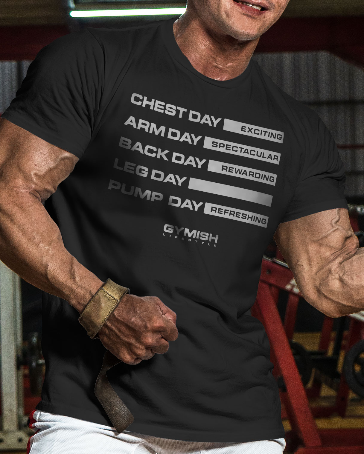 054. Gym Days Leg Day Funny Motivational Workout Gym T-Shirt for Men - image58