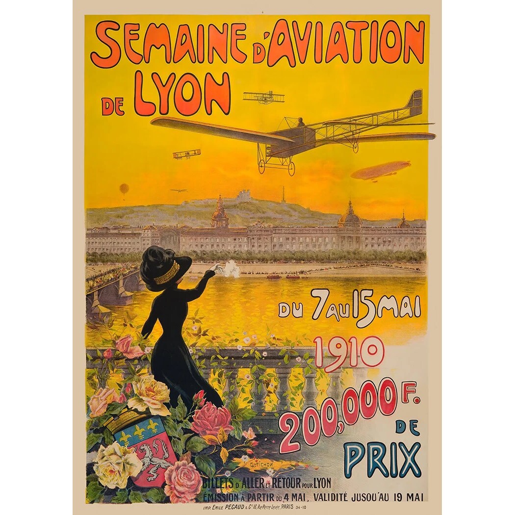 1910 Aviation Expo - Vintage Poster Prints | MakerPlace by Michaels