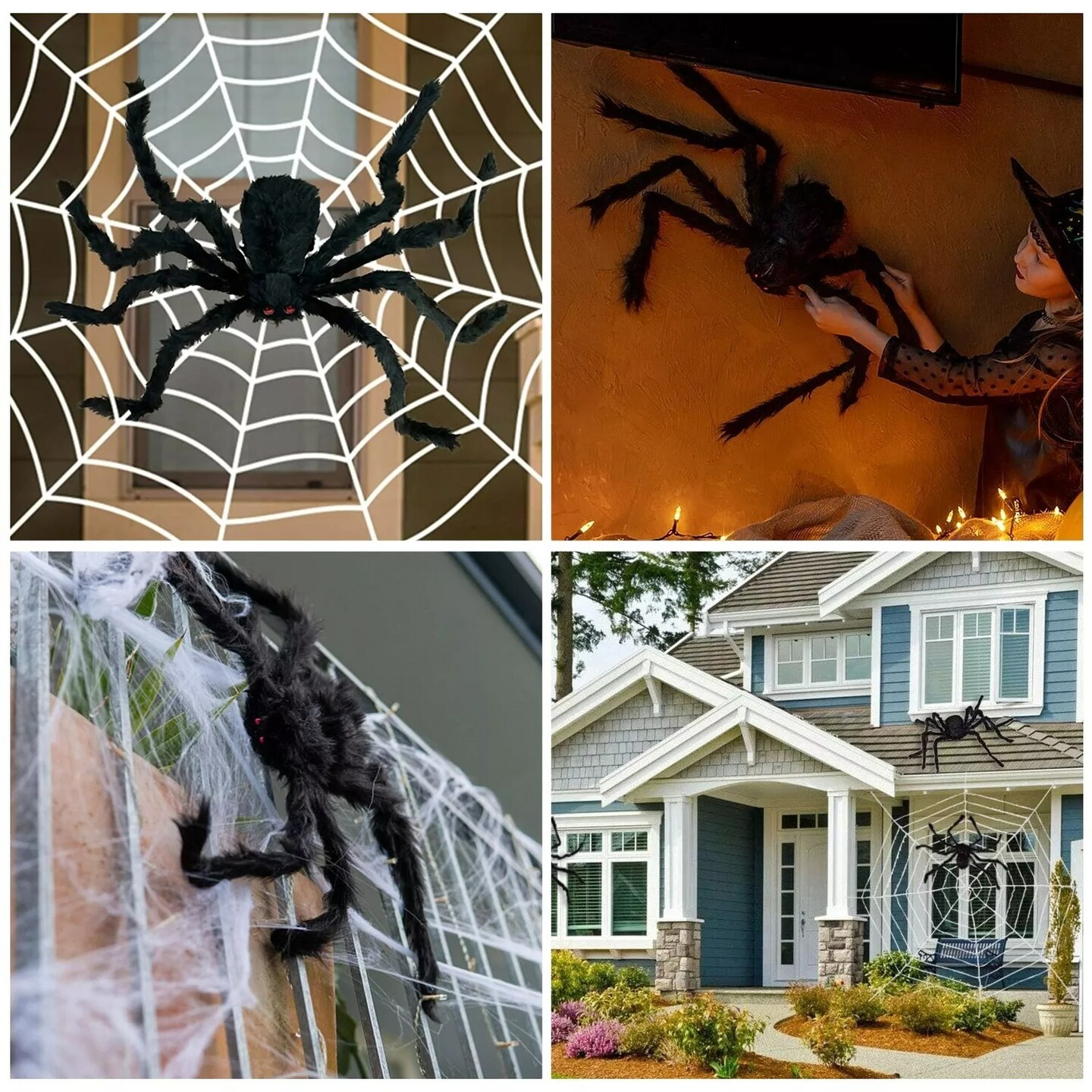 30CM Halloween Spider Haunted House Prop Indoor Outdoor Mini Scary Party Decor