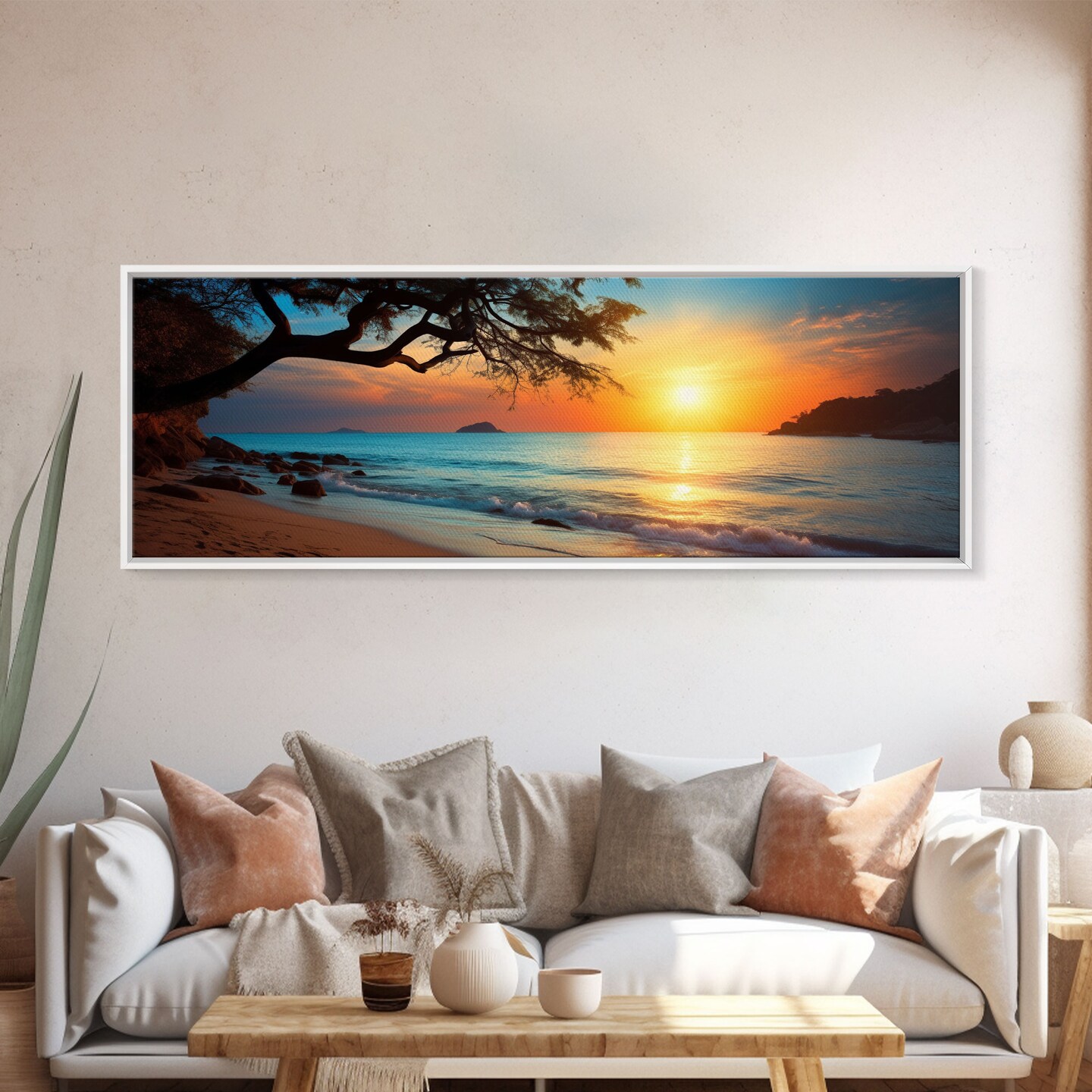Nautical Decor, Beach Decor, Framed Canvas Print, Coastal Decor, Beach Wall Art, Nursery Decor, Lakehouse Wall Art, Beach Painting 60-79 product 4