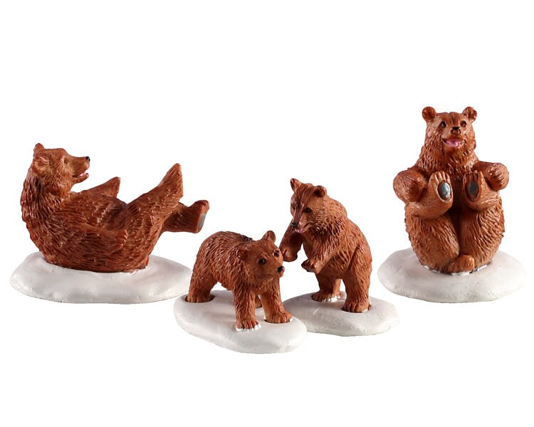 LEMAX Bear Family Snow Day, set of 4 #02943