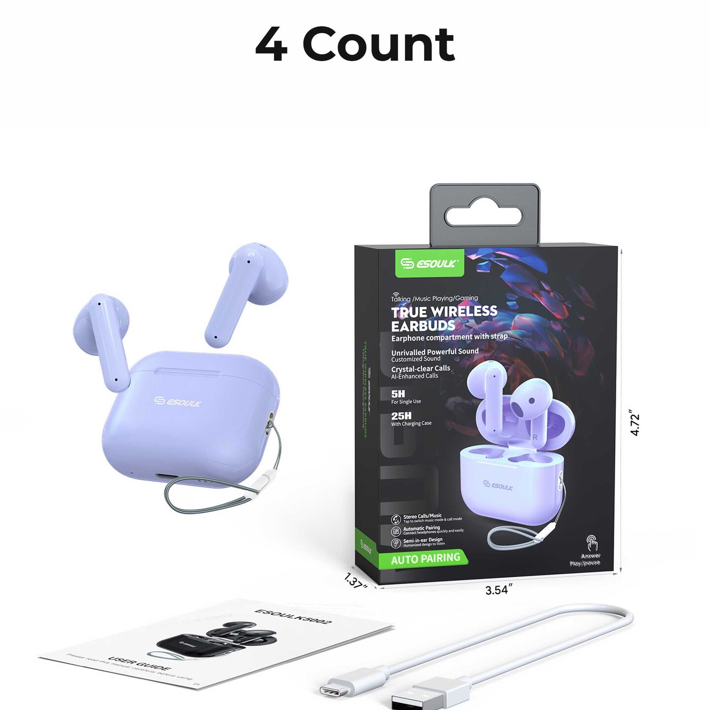 True Wireless Earbuds 12/48