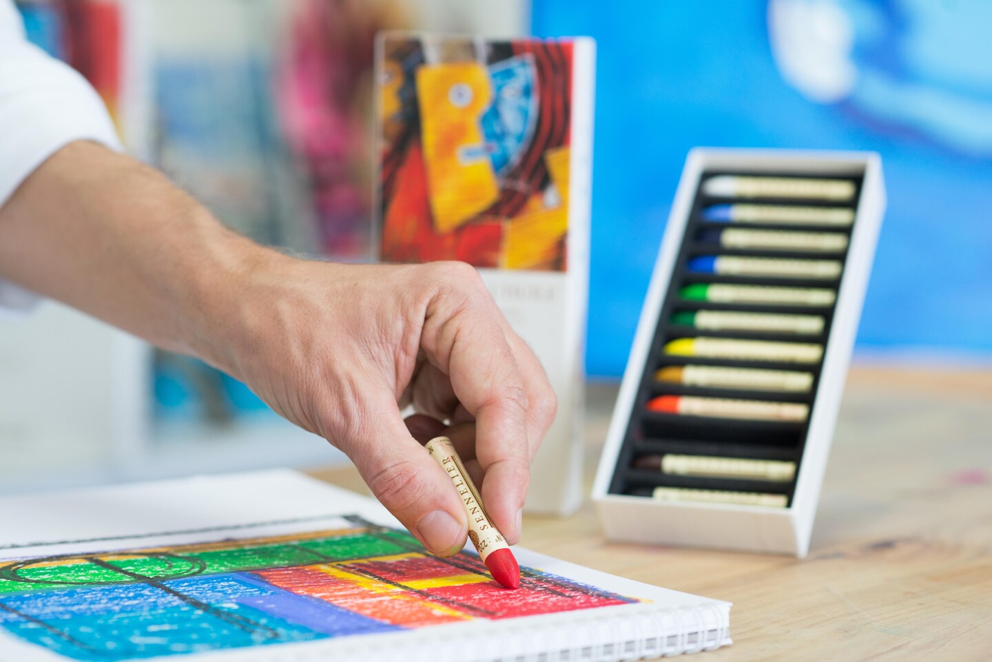 Sennelier Oil Pastel Set, 12-Colors | Michaels