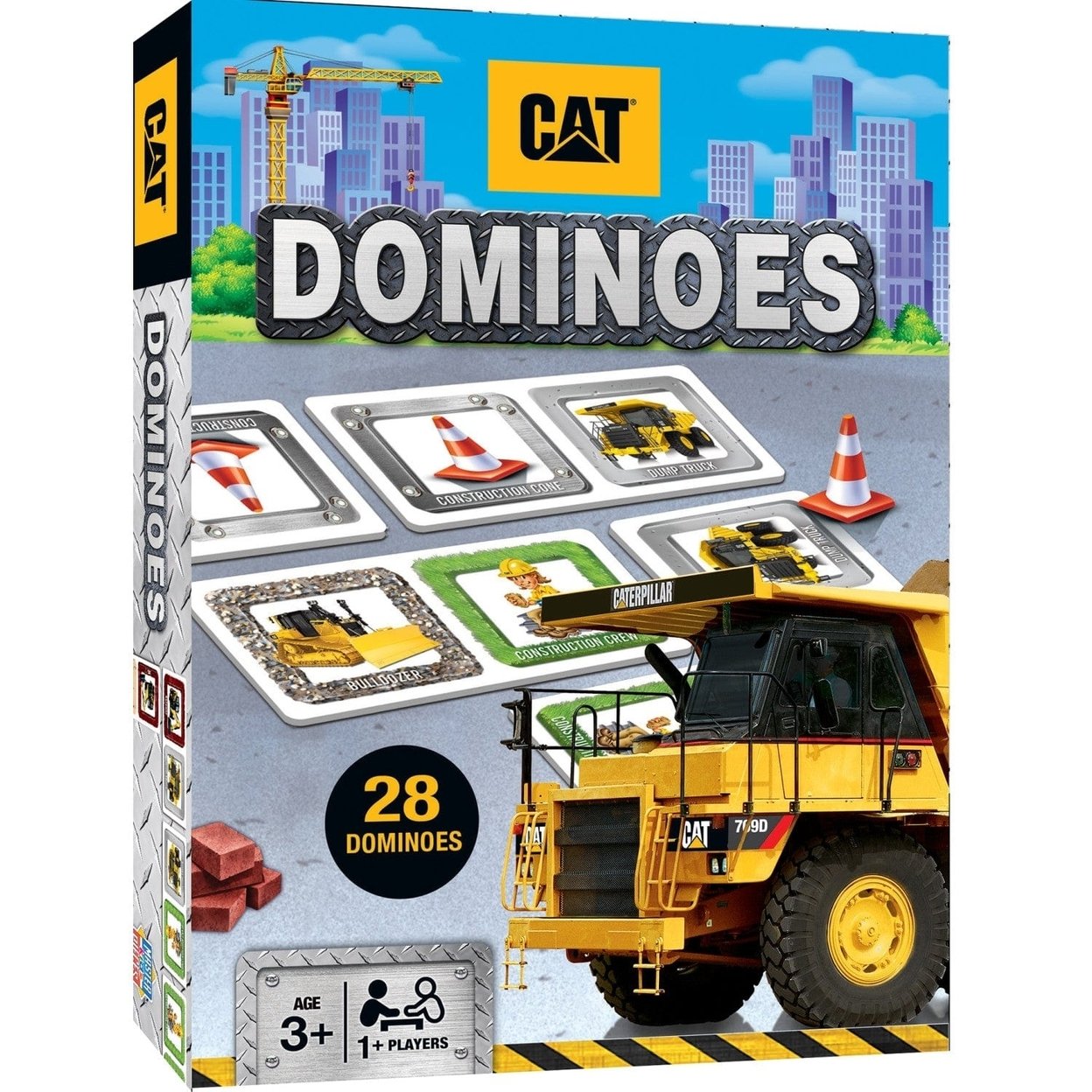 Cat Masterpieces Picture Dominoes 28 Pieces Construction Theme Game For Kids