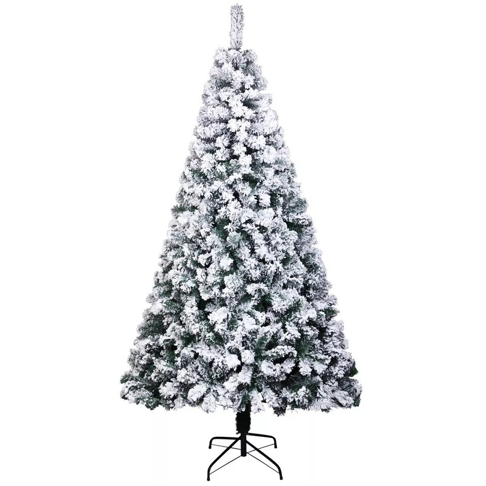 8 Ft Artificial Christmas Tree Holiday Ornament PVC Christmas Stand White