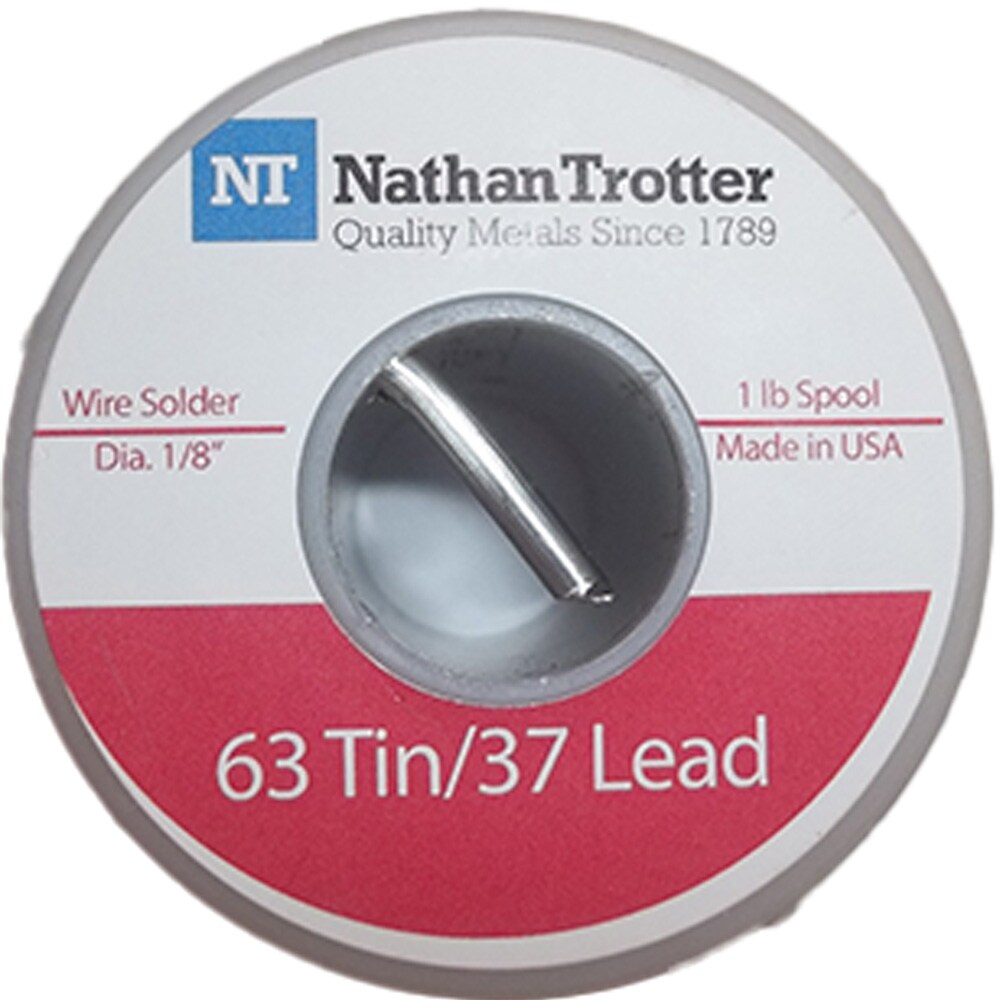 Nathan Trotter 63/37 Glass Solder 1lb. Spool