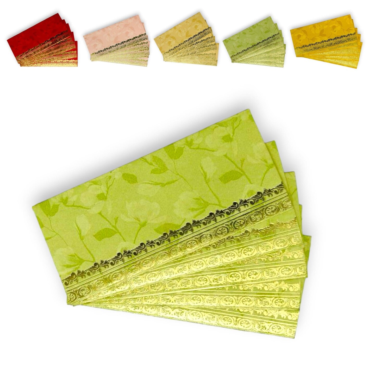 Money Envelopes for Cash Gifts Assorted Color Designs Money Holder Card Fancy Packet Lifafa Shagun Gift Envelope for Christmas Diwali Easter Birthday Wedding Eid (set of 25/50/100)