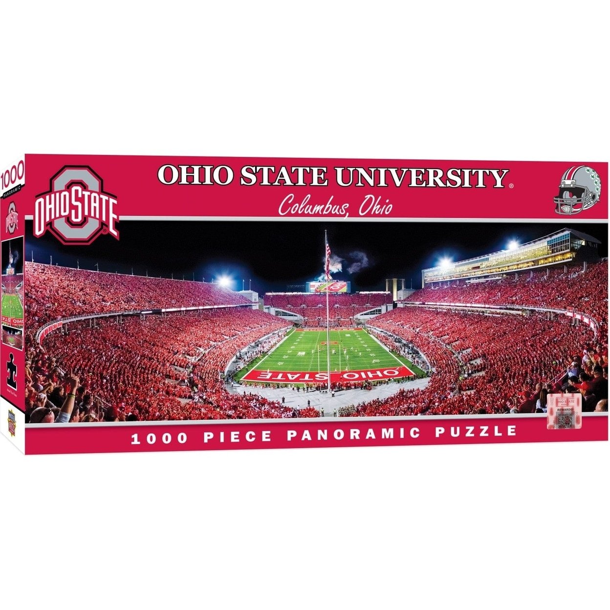 Ohio State Buckeyes 1000 Piece Jigsaw Puzzle Panoramic Horseshoe Stadium
