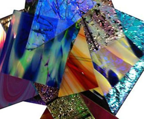1lb. CBS Dichroic Glass Assorted Jewelry Pack Specialty 90 COE