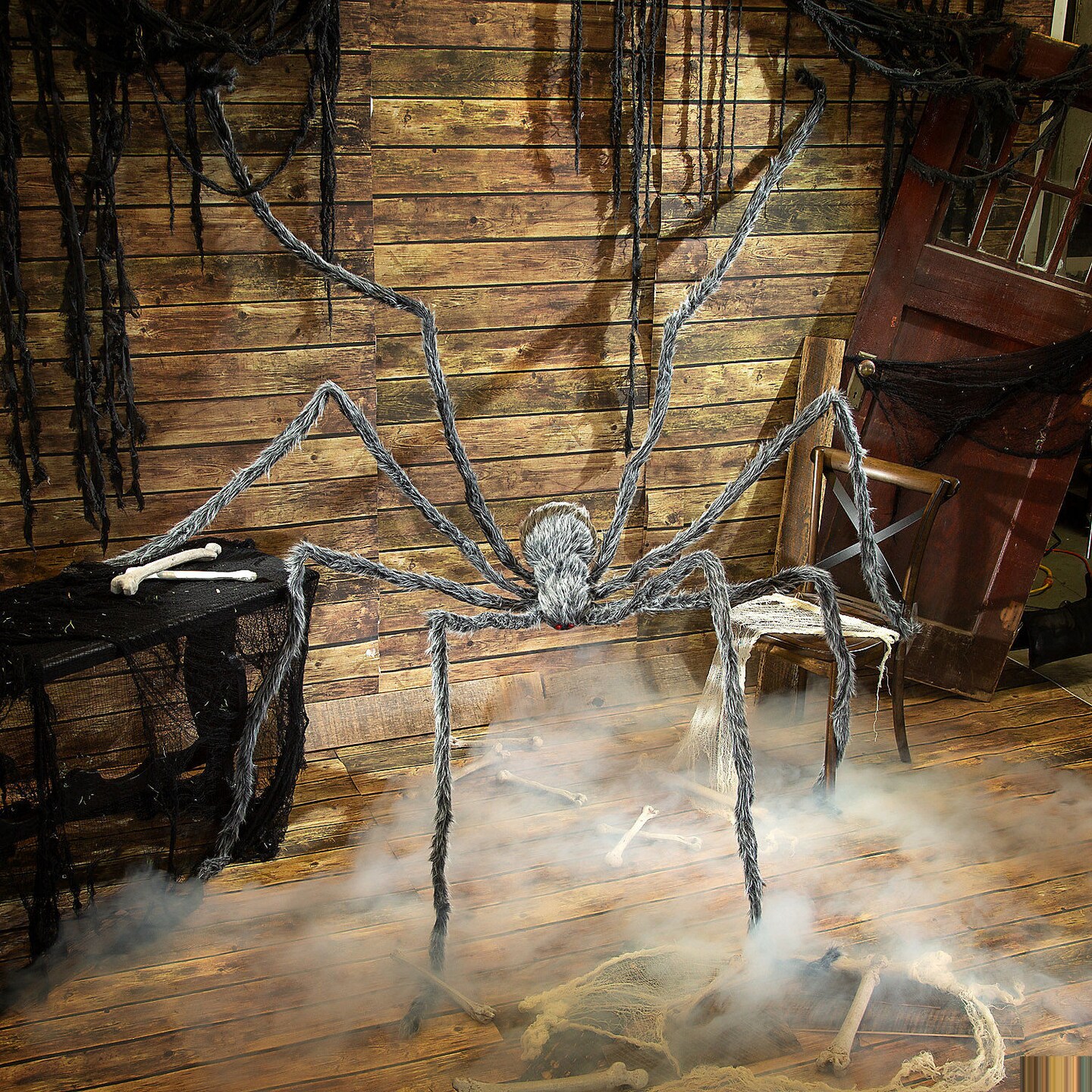 Furry Spider with Poseable Legs and Realistic