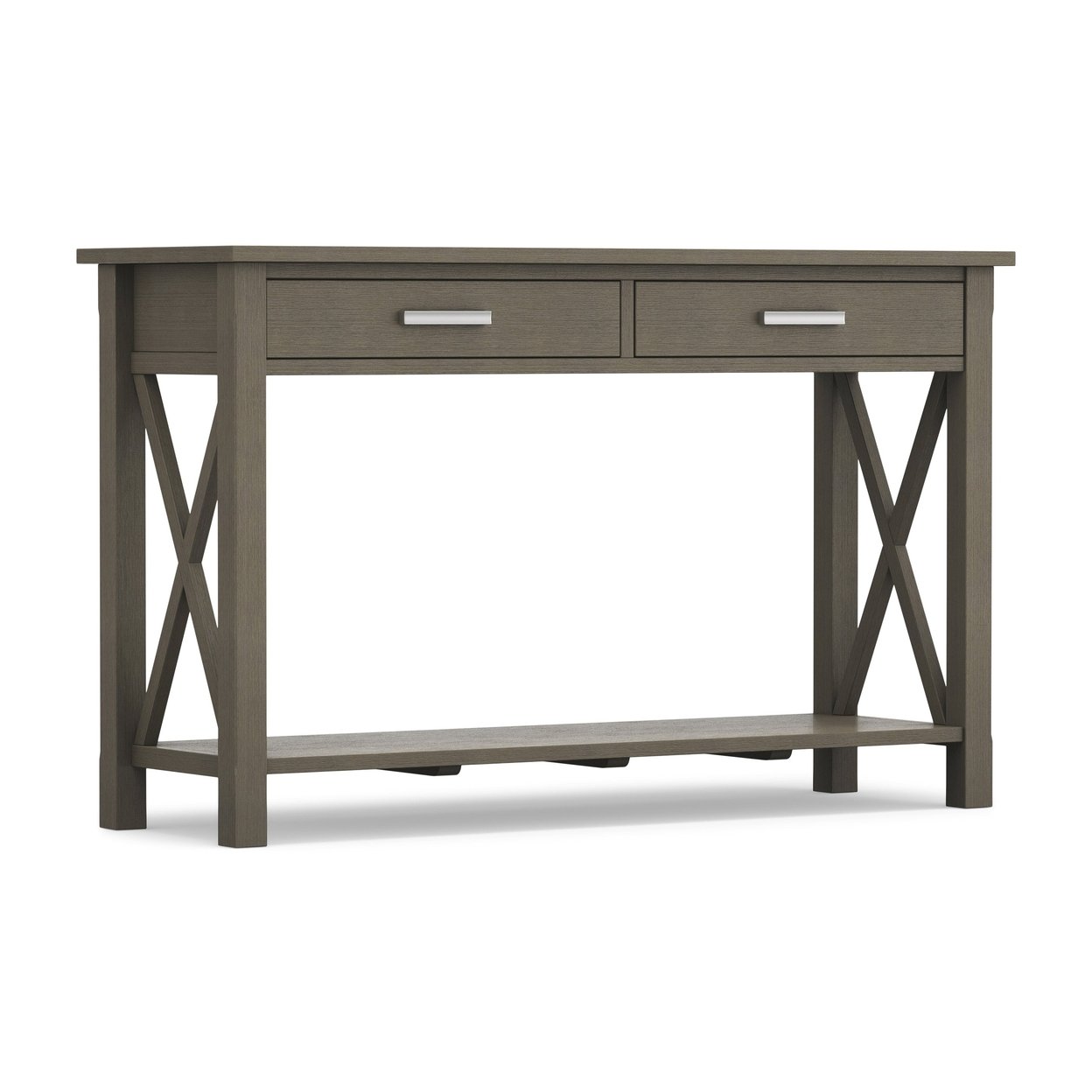 Simplihome Kitchener Solid Wood 47&#x22; Contemporary Console Sofa Entryway Table