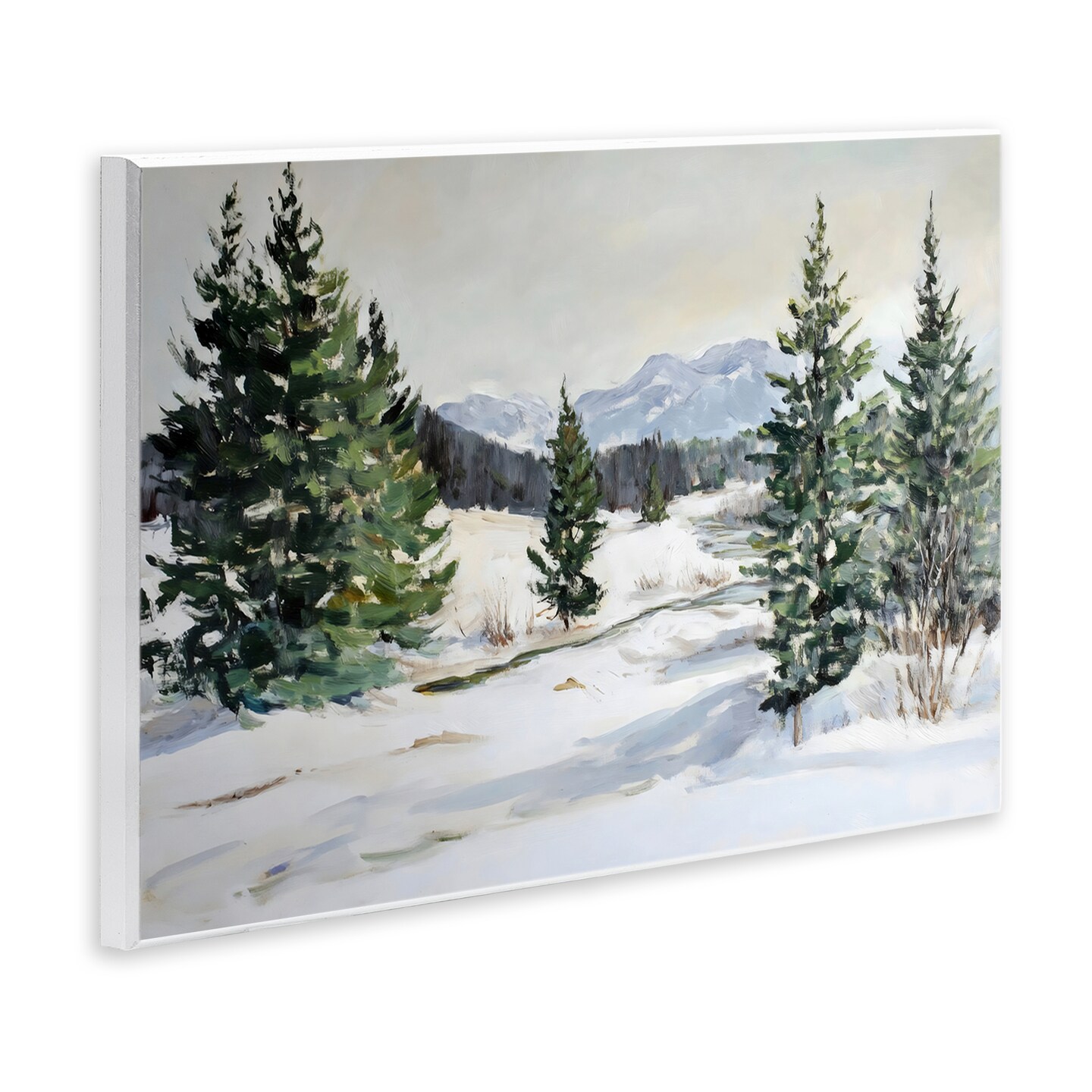 Stupell Industries Winter Forest Frosty Hills Wall Plaque, design by Petal Prints Design