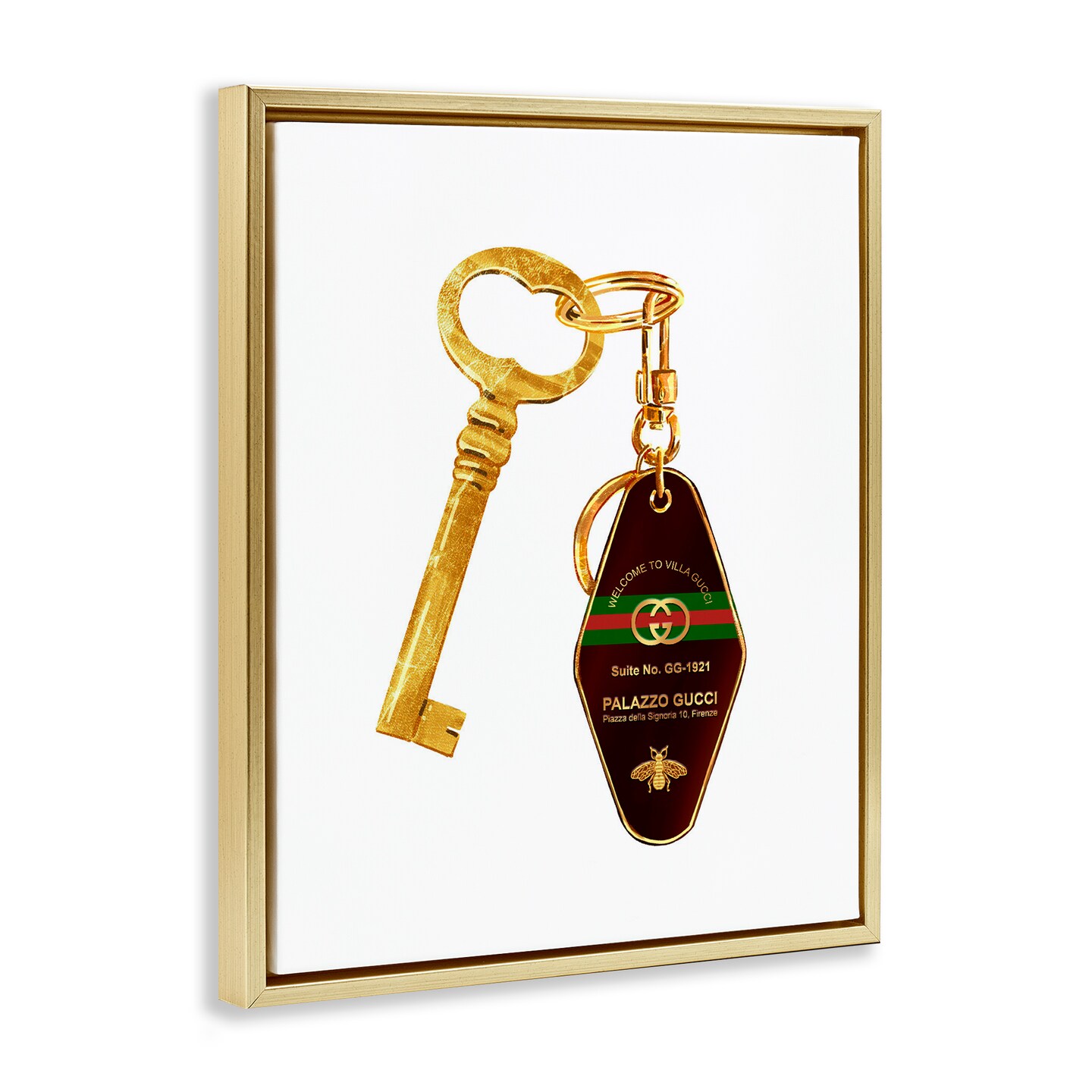 Stupell Industries Luxury Hotel Key Floating Frame, design by Ziwei Li