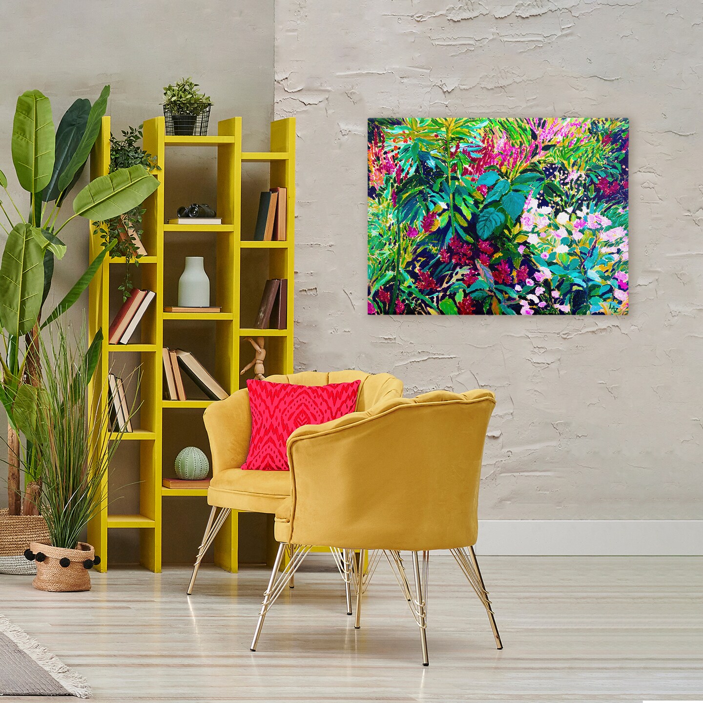 Stupell Industries Lush & Vibrant Tropical Leaves Canvas, design by Lee Ann Zirbes