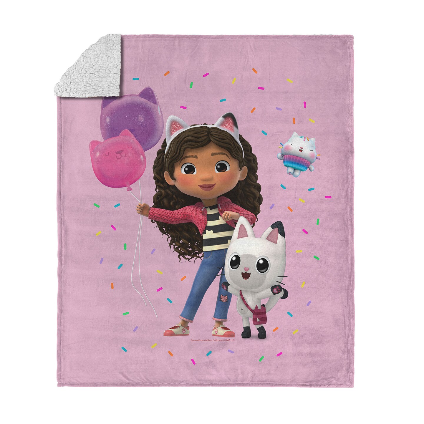 Universal Gabby's Dollhouse Silk Touch Sherpa Throw Blanket, Color Universal Gabby's Dollhouse Silk Touch Sherpa Throw Blanket, Color