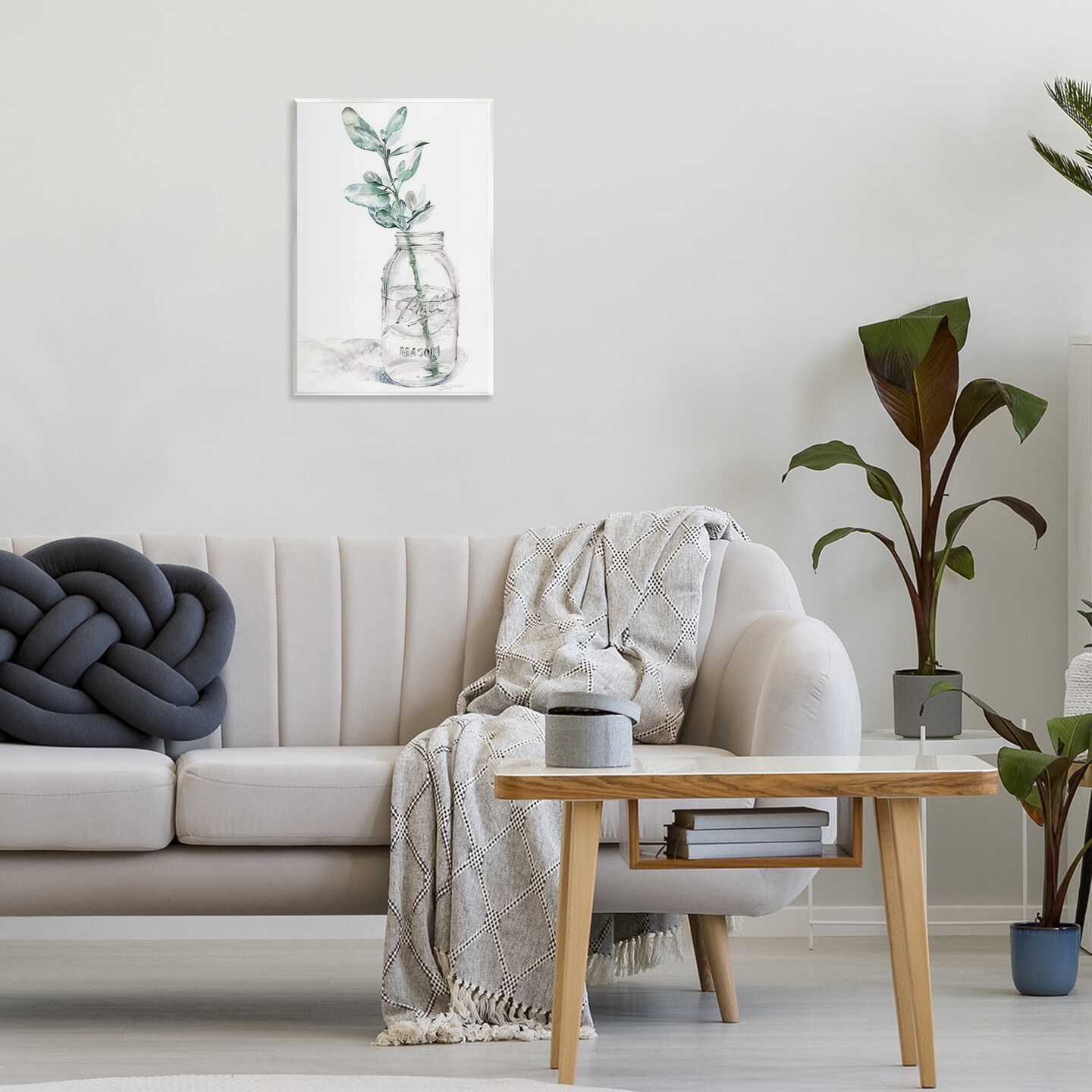 Stupell Industries Minimal Herb in Glass Jar Wall Plaque, design by Cady Driver