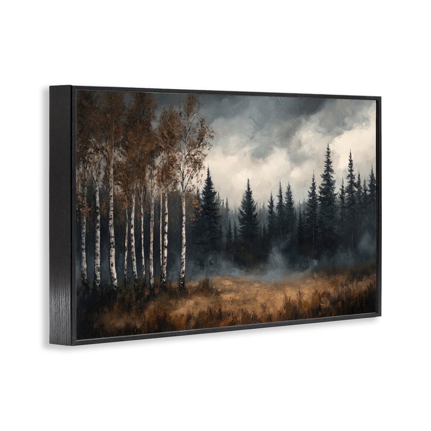 Stupell Industries Misty Forest in Autumn Framed Giclee, design by Petal Prints Design