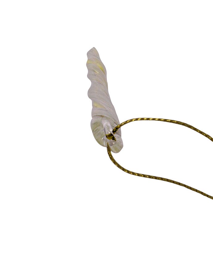 Glow In The Dark Glass Icicle Ornaments, 24-Piece Box