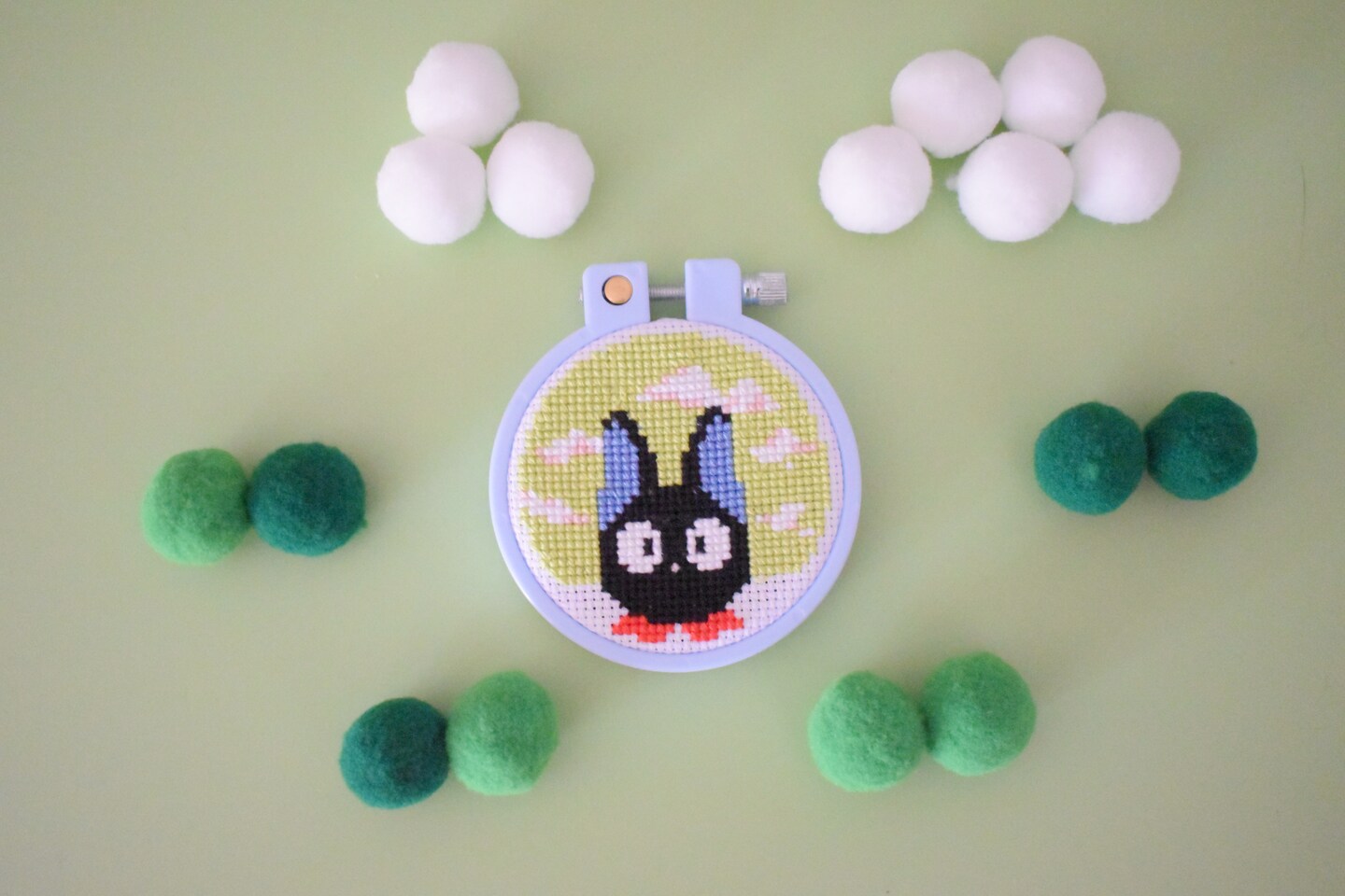 Studio Ghibli Mini Cross Stitch Triple Gift Set, Ponyo, Kiki's