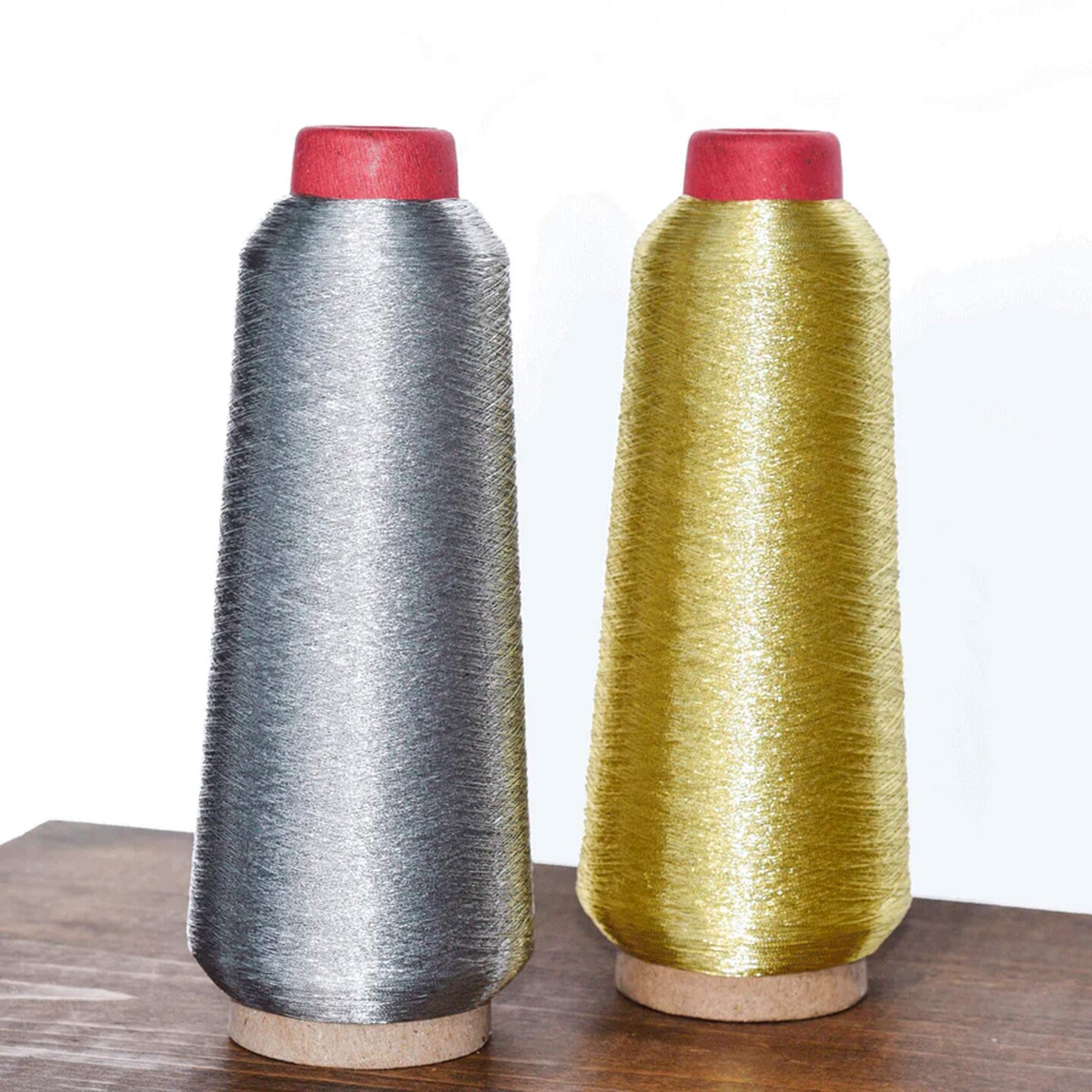 5,000 Yards Gold Sparkly Metallic Machine Embroidery Thread Bright & Durable Shine