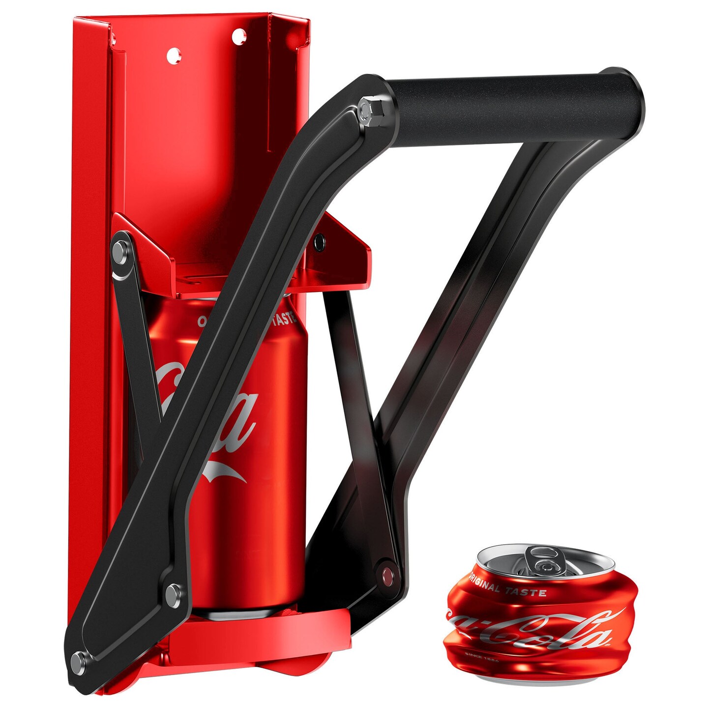 Can Crushers for Recycling - Heavy Duty Aluminum Can Crusher Wall Mounted - Soda and Beer Can Smasher with Bottle Opener - For 12 and 16 oz. Cans