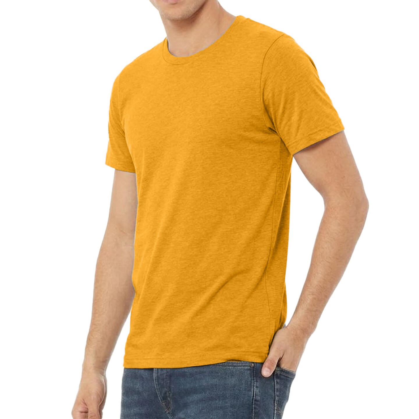 BELLA + CANVAS Adult's Triblend Tee, Crewneck Crafts & Printing Value Shirt