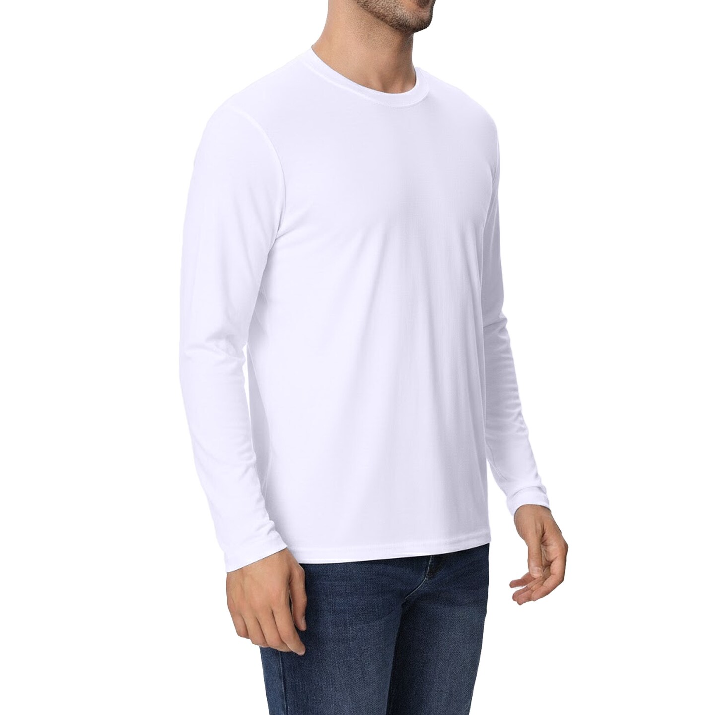 Zfeel ZF912 Art & DIY Long Sleeve Moisture-Wicking Tee – White, 3-Pack