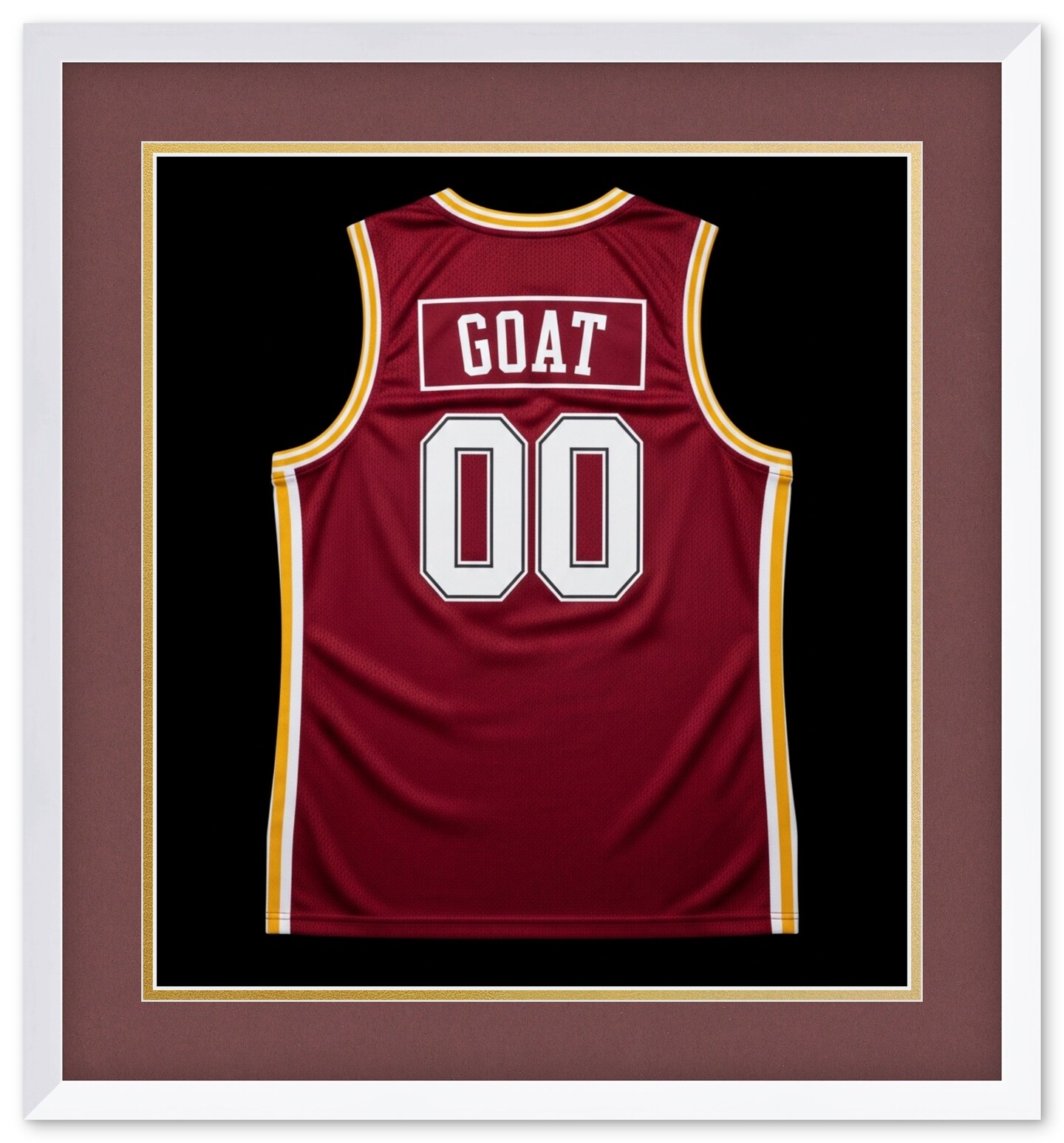 CustomPictureFrames.com Solid Wood Jersey Shadow Box Frame - Bright White - Sizes 26x28 - Wall Display With Double Mat Made in the USA