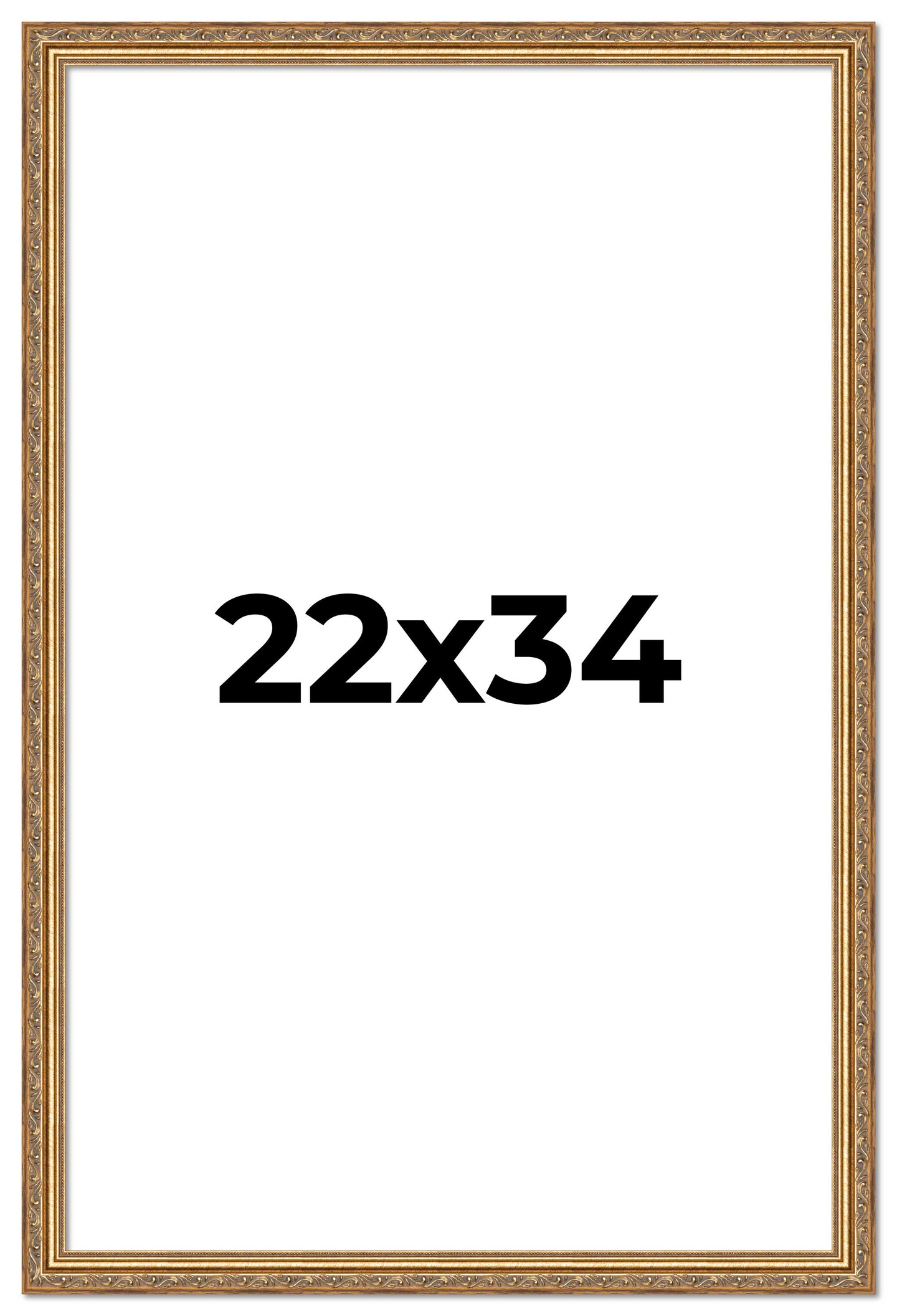 22x34 Museum-Quality Picture Frame with UV-Resistant Acrylic &#x26; Acid-Free Backing, Available in 4 Finishes - Gold, Silver, Bronze, and Black