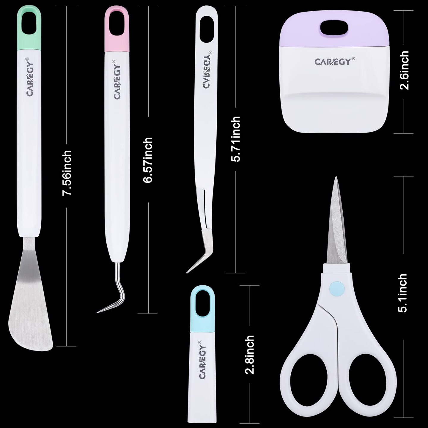 Craft Vinyl Weeding Tools Set, Precision Craft Vinyl Tools Kit, Weeding Kits for Cricut/Silhouette/Siser/Oracal